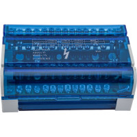 Шины STEKKER на DIN-рейку в корпусе (кросс-модуль) 4x15 3L+PEN LD505-415 39685