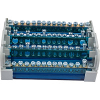 Шины STEKKER на DIN-рейку в корпусе (кросс-модуль) 4x15 3L+PEN LD505-415 39685