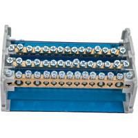 Шины STEKKER на DIN-рейку в корпусе (кросс-модуль) 4x15 3L+PEN LD505-415 39685