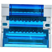 Шины на DIN-рейку STEKKER в корпусе (кросс-модуль) 4x11 3L+PEN LD505-411 39684