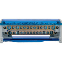 Шины на DIN-рейку STEKKER в корпусе (кросс-модуль) 2x15 L+PEN LD505-215 39682