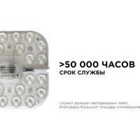 Светодиодный модуль со встроенным драйвером Apeyron 230В, 12Вт, smd2835, 1080Лм, 6500К, 105x105x22мм. 02-55