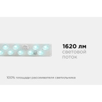 Светодиодный модуль со встроенным драйвером Apeyron 230В, 18Вт, smd2835, 1620Лм, 6500К, 518x32x26мм 02-52