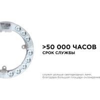 Светодиодный модуль со встроенным драйвером Apeyron 230В, 15Вт, smd2835, 1350Лм, 6500К, ø140x16мм 02-57