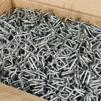 Пряжка Кордленд оцинкованная, 13x26x3 мм, для ПП/ПЭТ ленты 12 мм, 1000 шт. PR-13zn KREP-00182