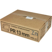 Пряжка Кордленд оцинкованная, 13x26x3 мм, для ПП/ПЭТ ленты 12 мм, 1000 шт. PR-13zn KREP-00182