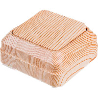 Одноклавишный выключатель Intro Quadro 2-101-11 10А-250В, IP20, открытая установка, сосна, Б0053739