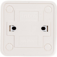 Двухклавишный выключатель Intro Quadro 2-104-11 10А-250В, IP20, открытая установка, сосна, Б0053763