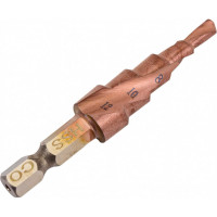 Сверло ступенчатое по металлу РОСОМАХА 4-12 мм, 5 ступеней Экстрим КОБАЛЬТ 705001