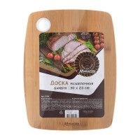 Разделочная доска MARMITON бамбук, силикон, 30x23x1 см 17704