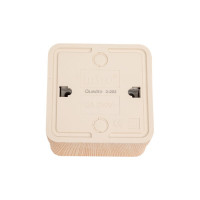 Розетка Intro Quadro 2-202-11 с заземлением 2P+E Schuko, 16А-250В, IP20, открытая установка, сосна, Б0053790