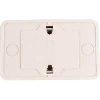 Розетка Intro Quadro с заземлением двойная 2x2P+E Schuko, 16А-250В, IP20, открытая установка, сосна, Б0053807