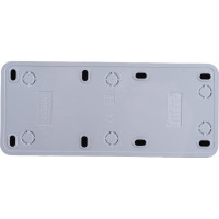 Розетка Intro Quadro без заземления трехместная 3x2P, 16А-250В, IP20, открытая установка, белый, Б0053809