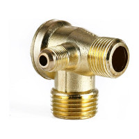 Клапан обратный для компрессора резьба наружная 1/4", 3/8", 1/8" Pegas pneumatic 4312