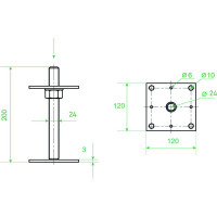 Регулировочный по высоте анкер РК ГРУП ARN (120)-24 РК000002741