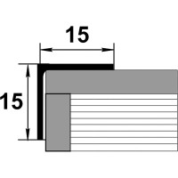 Профиль уголок ГОСТ декор Лука 15x15x1 мм, 2,7 м, декоративный, Дуб беленый УТ000020763