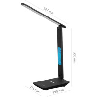 Настольный светодиодный сетевой светильник ФОТОН TL-11DRCH-B 11 Вт черный беспроводная зарядка 24650