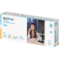 Настольный светодиодный сетевой светильник ФОТОН TL-11DRCH-B 11 Вт черный беспроводная зарядка 24650