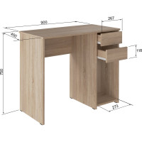 Стол Атмосфера СК-03 дуб сонома светлый 00-00015869