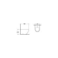 Напольное биде AQUATEK ЕВРОПА 560х360х410 мм, крепеж AQ1017-00 00000107116
