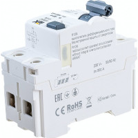 Выключатель дифференциального тока IEK ARMAT R10N 2P 40А 100мА тип A AR-R10N-2-040A100