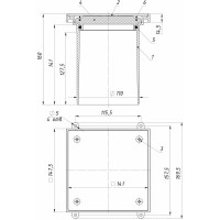 Лючок прочистка/ревизия Татполимер ТП-98.100 с пробкой и крышкой DN110 29897