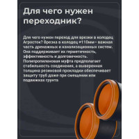 Переход для врезки в колодец по месту Агросток Ду 110 10035