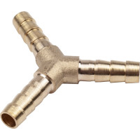 Тройник Y-образный елочка 6мм, латунь, в блистере AV Steel AV-700334B