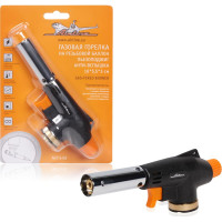 Газовая горелка Airline на резьбовой баллон, пьезоподжиг, анти-вспышка, 16х5,5х3 см AGT-S-03