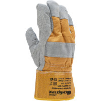 Комбинированные усиленные спилковые перчатки СИБРТЕХ утолщенные, размер XL 679032