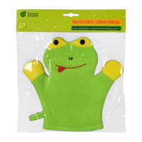 Мочалка для нежной и чувствительной кожи Банные штучки Зверушки soft 23x21 см 41363