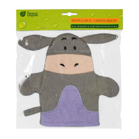 Мочалка для нежной и чувствительной кожи Банные штучки Зверушки soft 23x21 см 41363