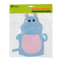 Мочалка для нежной и чувствительной кожи Банные штучки Зверушки soft 23x21 см 41363