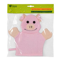 Мочалка для нежной и чувствительной кожи Банные штучки Зверушки soft 23x21 см 41363