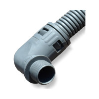 Муфта для гофрированных труб Weyer WQW1-M20B/AD21.2 - коннектор угловой, нар. M20x1.5 WE1602300