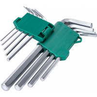 Набор ключей ВОЛАТ шестигранных 1,5-10 мм 9 предметов длинных 11010-09