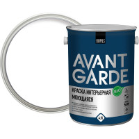 Интерьерная краска Avantgarde моющаяся, база А, матовая, белая, 4.5 л, 6.2 кг 76663