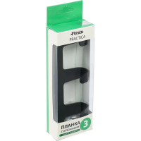 Планка с 3 крючками FIXSEN черный FX-805B-3