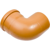 Отвод РемоКолор наружная канализация, рыжий, 110 мм 141-137