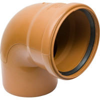 Отвод РемоКолор наружная канализация, рыжий, 110 мм 141-137