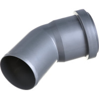 Отвод РемоКолор внутренняя канализация, серый, 45 градусов, 50 мм 139-791