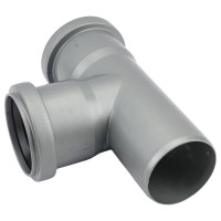 Тройник РемоКолор внутренняя канализация, серый, 50 мм 139-802