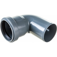 Отвод РемоКолор внутренняя канализация, серый, 50 мм 139-754