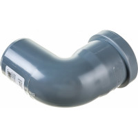 Отвод РемоКолор внутренняя канализация, серый, 50 мм 139-754