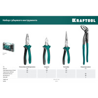 Набор губцевого инструмента KRAFTOOL 4 шт 22012