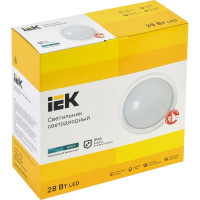 Светильник IEK LED ДПО 5070 28Вт, 4000К, IP65, круг, белый LDPO0-5070-28-4000-K01