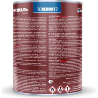 Грунт-эмаль Proremontt 3 в 1 черная, 0.8 кг Лк-00012388