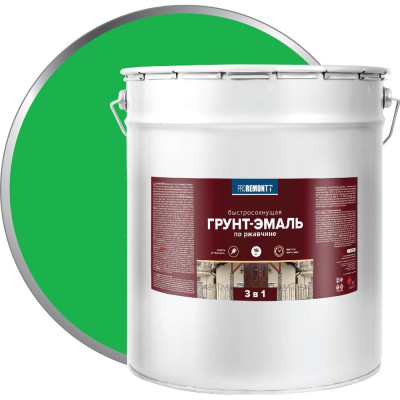 Грунт-эмаль Proremontt 3 в 1 зеленая, 15 кг Лк-00012396