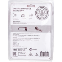 Колпачки на колесные болты/гайки AIRLINE 19 мм, 20 шт. + съёмник, пластик, серые AWBN-02