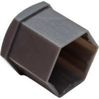 Колпачки на колесные болты/гайки AIRLINE 19 мм, 20 шт. + съёмник, пластик, серые AWBN-02